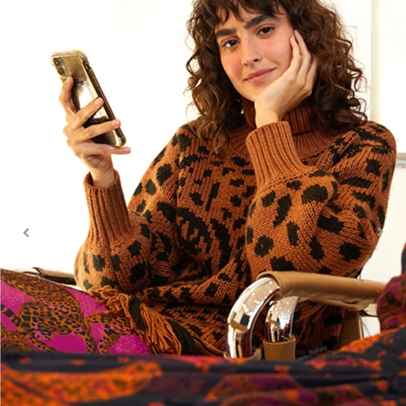 Farm Rio Leopard Sweater - Picture 2 of 4
